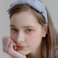 Jean Paul Clarisse Shimmer Ribbon Hairband JP-22-094HB BLUE