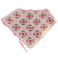 Retro Fruit Pattern Knit Hair Bandana Comfortable Hair Scarf Soft Fabric Head Scarf for Daily Wear and Parties