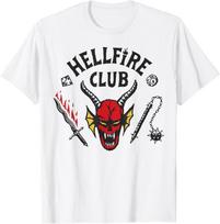 Stranger Things 4 Hellfire Club Logotipo Marškinėliai Unisex Marškinėliai S
