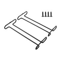 Under Cabinet Hanging Wine Glass Holders Strong Metal Construction Kitchen Organization Solution for Dining Room juoda