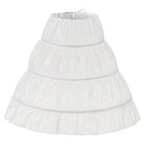 Plieninio lanko vaikų sijonas Apatinis sijonas 3 lankai Vestuvinis apatinis sijonas Madingas krinolino sijonas Vaikams Mergaitėms 35cm white
