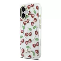 GUESS IML Glitter Cherry phone case with MagSafe support for iPhone 17 red
