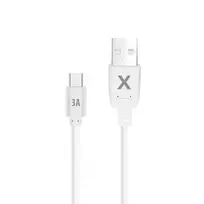 maXlife uSB to USB-C cable, 2.0 m, 3A, white