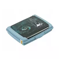 Keeeper Food storage container deco-click-box mini 0.5L Carla "Cosmos" 17x13x3.5cm blue