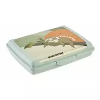 Keeeper Food storage container deco-click-box mini 0.5L Carla “Lazy Lui” 17x13x3.5cm green