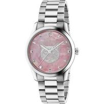Gucci YA1264166 G-Timeless Rožinis perlamutro ciferblatas Unisex laikrodis 38mm rožinė