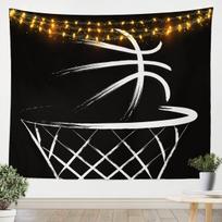Tapestry Basketball Hoop Abstract for Kids 75x100 juoda