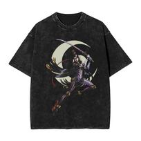 Hot Sale Bayonetta Game Character Graphic Print TShirt Women Unisex Retro Washed Cotton Summer Harajuku Fashion Tee Oversized Top S