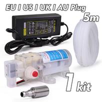 70W Food Grade Diaphragm Water Pump Kit 110-240V Power Supply Hygienic Silicone Hose Self-priming Pump w/ Switch for (as the picture,US)