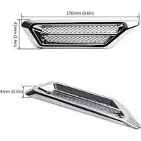 Car Fender Auto Flow Vent Fender Intake Grille Air Net Door Hood Side Sticker for most car models sedans, SUVs, and trucks sidabras