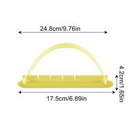 Fondant Cake Arc Decorating Aid Fondant Tool Rim Scale Baking Ruler Curved Baking Tool for Bakers Daily Use Home geltona