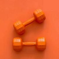 Versatile Home Gym Dumbbells In Bright Colors Perfect For Women And Kids Yoga 1kg oranžinė