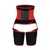 Adjustable Womens High Waist Thigh Trimmer And Waist Trainer For Effective Body Shaping L/XL raudona