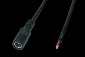Kabel Przewód Zasilający Dc Gniazdo 2.5/5.5Mm 1.5M Przedłużacz Do Led