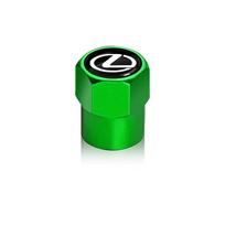 4Pc Metal Car Tire Valve Caps Wheel Dust Cover Car Accessories For Lexus CT200H ES350 GX460 470 IS250 LS460 NX300 RX300 350 450H žalia