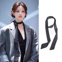 Simple Korean Striped Tie Printed Y2K JK Uniform Necktie Stripe Retro Waist Belt Daily