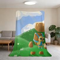 Antklodė Super šilta Patogi pliušinė S-Super Mesti antklodę Vaikas Meškiukas A-Nuotykis Namai Sofa Žaidimas Miegamasis Dovana 75x90cm