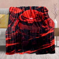 Gundam Anime Flannel Blanket - Soft Warm Perfect for Sofa, Bedding Camping Travel Office Home Decor 75x90cm