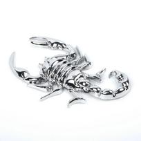 3D Sticker Paster Metal Scorpion Badge Emblem Logo Motorcycle Decal Decoration Metal Sticker Gold/Silver Car Styling Accessories China Mainland