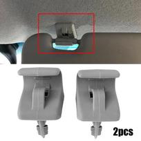 2x Grey Sunvisor Retainer Clips Sun Visor Clip For Hyundai Getz 2002 - 2011 852351C300QS Interior SunVisor Holder Hook Bracket China Mainland