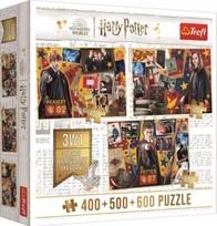 Trefl Puzzle 3W1 Harry Potter: Ron, Hermiona, Harry 400+500+600 El., 91826