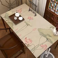 1pcs New Chinese calligraphy desk mat, learning desk mat, waterproof and oil resistant, Chinese style desktop protection mat Small