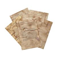 Handmade Coffee Dyeing Paper Material Background Journal Decoration Mail Letter Old Papers DIY Scrapbooking Craft Paper