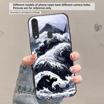 Abstract Modern Waves For Samsung Galaxy A30 A31 A32 A33 A34 A35 A42 A30s A20 A25 A26 A51 A56 A54 A72 A73 A70 Glass Phone Case Galaxy A20
