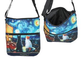 Torebka Suwakiem Paskiem Na Ramię Inspiracja Van Gogh Carmani Moda