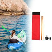 Safe Flag Kayak Visibility Kit with Sturdy Aluminum Alloy Holder for Boats Canoes Dinghies Yachts Outdoor Activities