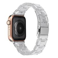 Watchband Resin strap for apple watch ultra band 8 7 49 44mm 40mm 42mm 38mm 41 45mm correa transparent Loop for iwatch 7 6 se series 5 4 3 42 44 45mm   49mm