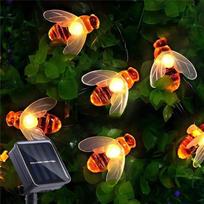 LED saulės girliandos Pasakų laumžargio kraštovaizdžio lempa Sodo vandeniui atspari dekoratyvinė šviesa Lauko kiemo vejos vakarėlio festivalio warm 20LED brown