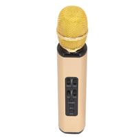 K6 Belaidis Bluetooth Mikrofonas Nešiojamas Rankinis Mikrofonas Garsiakalbis Mašina PC auksinė
