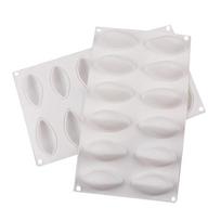 12 ertmių silikoninio pyrago fondant formos formos Quenelle formos pelėsių putėsių pyrago įrankis