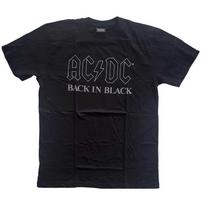 AC/DC 'Back In Black' Juodi marškinėliai - NAUJI 4XL