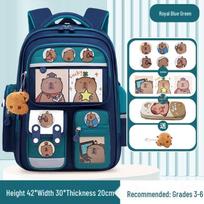 Kapibaros Deimanto Išpakavimo Kuprinė Pradinių Klasių Mokiniams 1-6 Klasės - Lengva, Didelės Talpos Berniukams ir Mergaitėms Backpack + Card