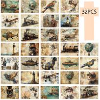 32 vnt., Punk Steam Age atvirukas, Mechaninis, Gimtadienio/Jubiliejaus dovana, Kolekcinis, Tinka dovanoti, Siunčiamas paštu.