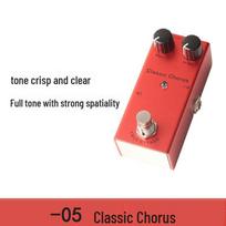 Kompaktiškas profesionalus elektrinės gitaros efektų pedalas - Distortion, Overdrive, Delay, Chorus, Tremolo