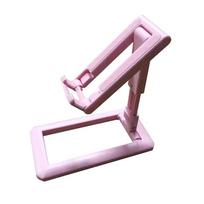 Foldable Desk Mobile Phone Holder Stand For iPad iPhone Xiaomi Adjustable Desktop Tablet Holder Universal Table Cell Phone Stand rožinė