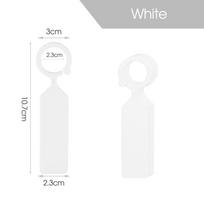 100PCS 10.7x2.3CM Plastic Garden  Greenhouse Bonsai Collar Signs Hanging Plant Tags Ring Label Hook Tree Marker Nursery Stake