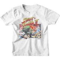 Street Fighter 2 marškinėliai Faded SF2 Vaikams Balti trumpomis rankovėmis 90-ųjų Vaizdo žaidimai Vintažinio stiliaus grafiniai marškinėliai S balta