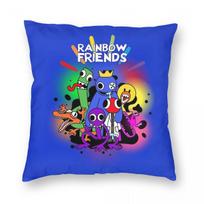 Funnel Vision Rainbow Friends Square Pillowcase Polyester Linen Velvet Pattern Zip Decor Throw Pillow Case Room Cushion Cover 30cmx30cm