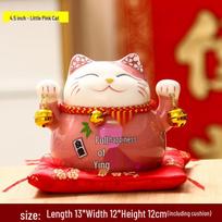 Ceramic Lucky Cat Money Box and Desk Ornament