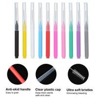 100 Pieces Interdental Brushes Dental Floss Toothpick Orthodontic Braces Brush Tooth Cleaning Tool Oral Care