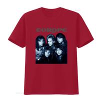 Europos grupės nariai T-shirt Heavy Cotton S-5XL Juoda Klasikinis Roko Dizainas Mm465 vintage Išplautas vyriškas streetwear Universalus S