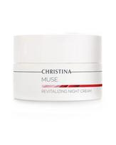 Christina labaratories Muse Revitalizing Night Cream Drėkinantis ir atsinaujinantis naktinis kremas su kamieninėmis ląstelėmis, glikolio rūgštimi ir antiglikacijos kompleksu (50ml)