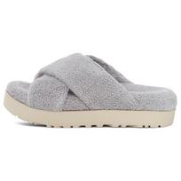 UGG Moteriškos Fuzz Sugar Terry Cross Šlepetės Metalo Pilkos 1126385-MGR 36