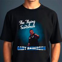 Darts T-Shirt, Gary Anderson The Flying Scotsman Darts Fan Men's Unisex Gift Tee XL