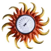 Termometras Vidaus Lauko Temperatūros Sieninis Jutiklis Sodas °C/°F Rodymas brown