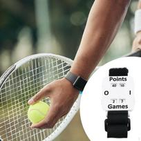 Adjustable Wrist Score Counter for Tennis, Volleyball, And Football. Marker Bracelet balta